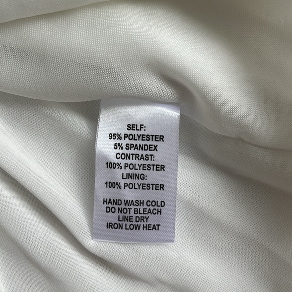 NWT Lulus Iced Latte Shift Mesh Mini Tassel Short Sleeve Dress in White XS - Picture 9 of 10